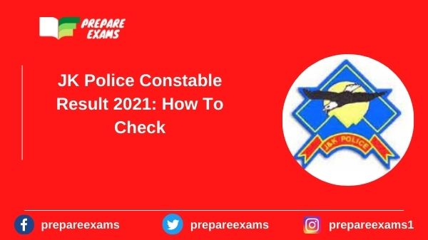 JK Police Constable Result 2021