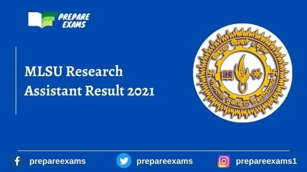 MLSU Research Assistant Result 2021
