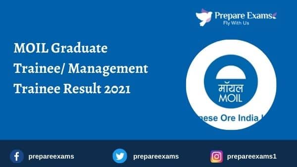 MOIL Graduate Trainee/ Management Trainee Result 2021
