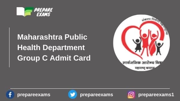 Maharashtra Public Health Department Group C Admit Card