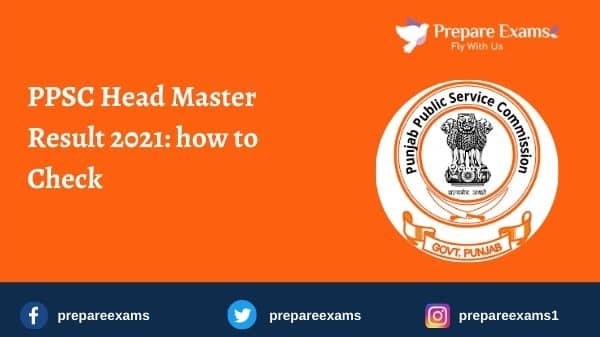 PPSC Head Master Result 2021