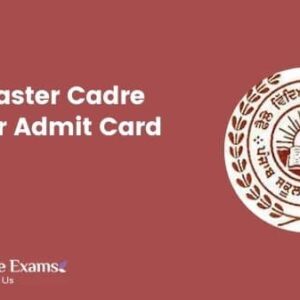 PSEB Master Cadre Teacher Admit Card 2021