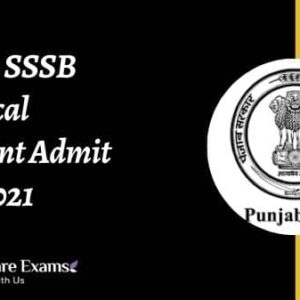 Punjab SSSB Technical Assistant Admit Card 2021