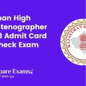 Rajasthan High Court Stenographer Grade 3 Admit Card 2021