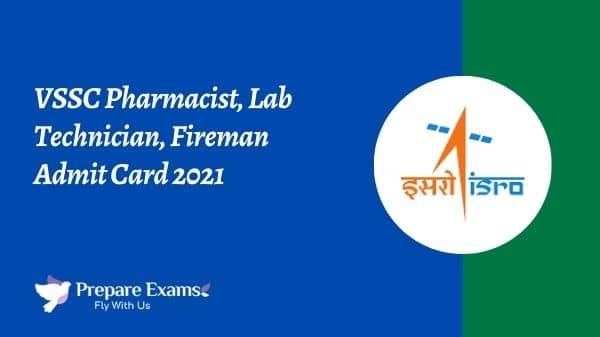 SSC Pharmacist, Lab Technician, Fireman Admit Card 2021