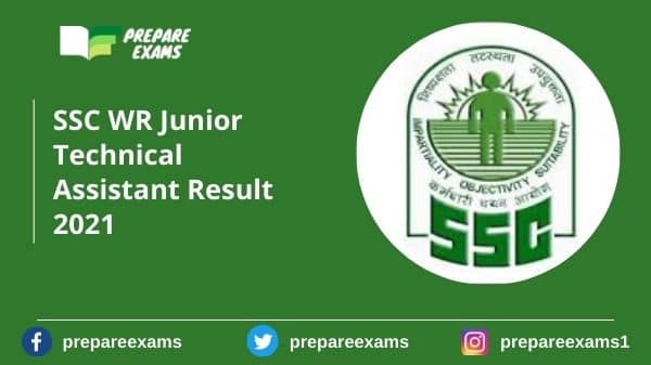 SSC WR Junior Technical Assistant Result 2021