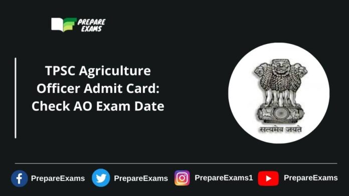 TPSC Agriculture Officer Admit Card
