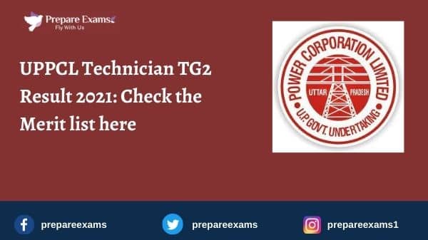 UPPCL Technician TG2 Result 2021