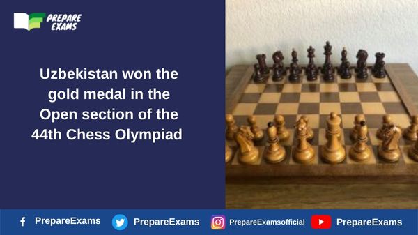 Uzbekistan won the gold medal in the Open section of the 44th Chess Olympiad