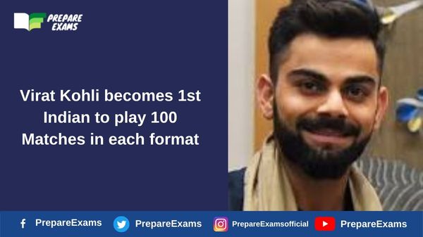 Virat Kohli becomes 1st Indian to play 100 Matches in each format