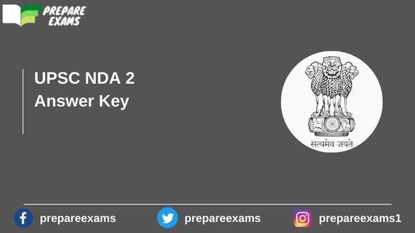 UPSC NDA 2 Answer Key - PrepareExams