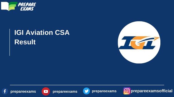 IGI Aviation CSA Result - PrepareExams