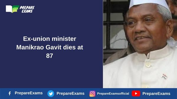 Ex-union minister Manikrao Gavit dies at 87