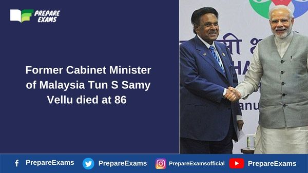 Former Cabinet Minister of Malaysia Tun S Samy Vellu died at 86