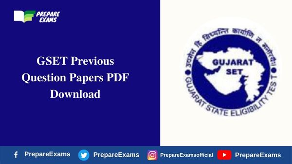 GSET Previous Question Papers PDF Download