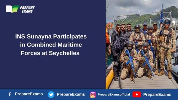 INS Sunayna Participates in Combined Maritime Forces at Seychelles