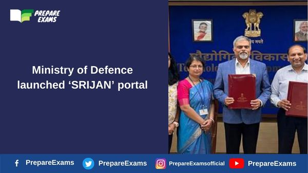 Ministry of Defence launched ‘SRIJAN’ portal