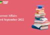 Today Top Current Affairs 23 September 2022