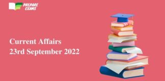 Today Top Current Affairs 23 September 2022