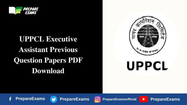UPPCL Executive Assistant Previous Question Papers PDF Download