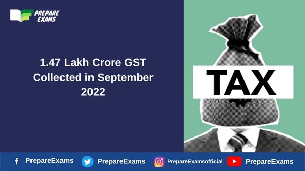 1.47 Lakh Crore GST Collected in September 2022