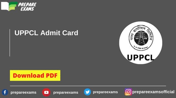 UPPCL Admit Card - PrepareExams