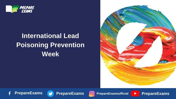 International Lead Poisoning Prevention Week