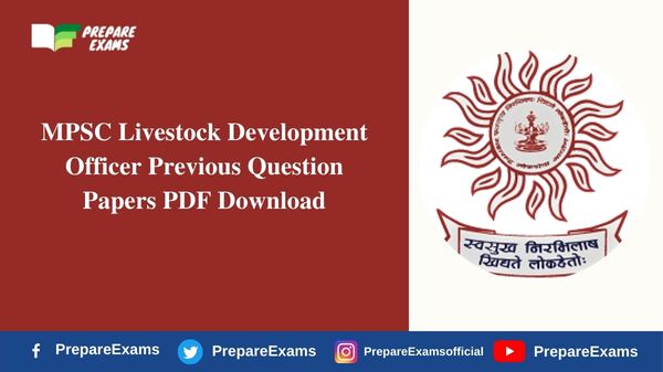 MPSC Livestock Development Officer Previous Question Papers PDF Download