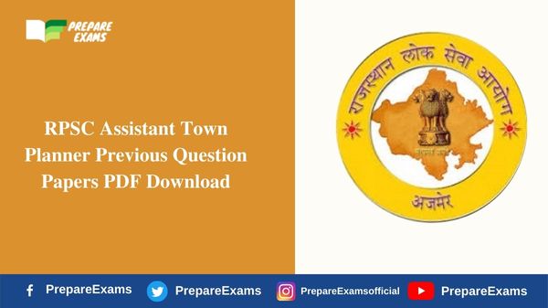 RPSC Assistant Town Planner Previous Question Papers PDF Download