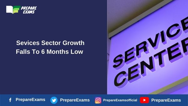 Sevices Sector Growth Falls To 6 Months Low