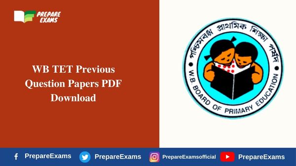 WB TET Previous Question Papers PDF Download