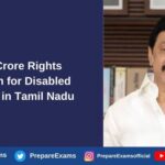 1763 Crore Rights Program for Disabled Persons in Tamil Nadu