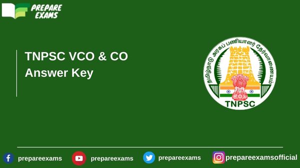 TNPSC VCO & CO Answer Key - PrepareExams