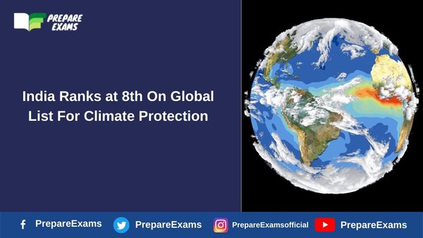 India Ranks at 8th On Global List For Climate Protection