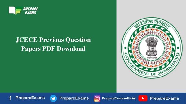 JCECE Previous Question Papers PDF Download