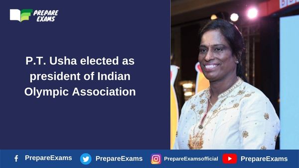 P.T. Usha elected as president of Indian Olympic Association