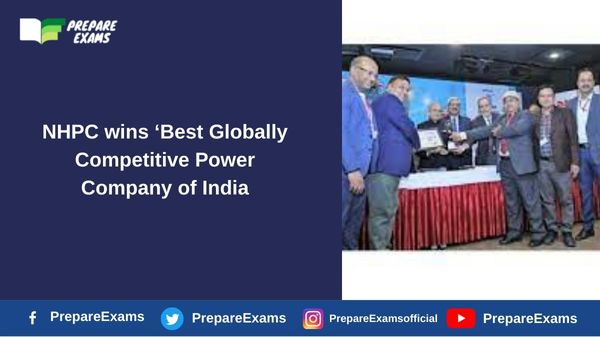 NHPC wins ‘Best Globally Competitive Power Company of India 1