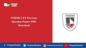 NMIMS CET Previous Question Papers PDF Download - PrepareExams