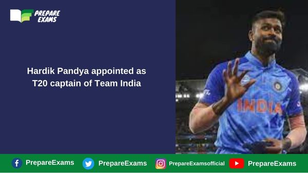 Hardik Pandya appointed as T20 captain of Team India