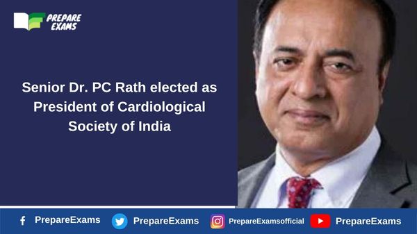 Senior Dr. PC Rath elected as President of Cardiological Society of India
