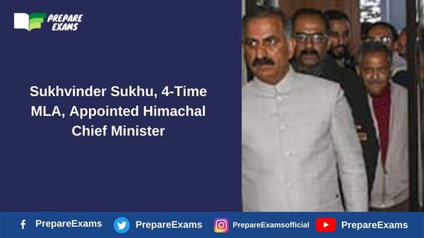 Sukhvinder Sukhu, 4-Time MLA, Appointed Himachal Chief Minister