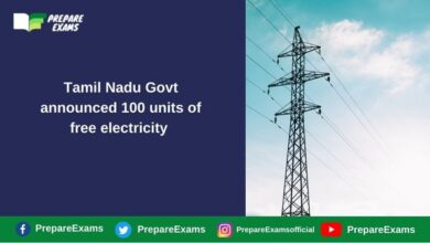 Tamil Nadu Govt announced 100 units of free electricity