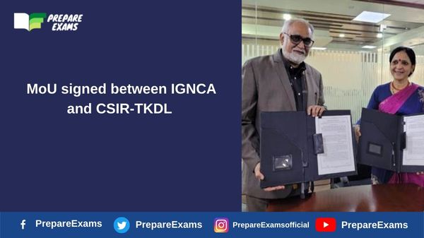MoU signed between IGNCA and CSIR-TKDL