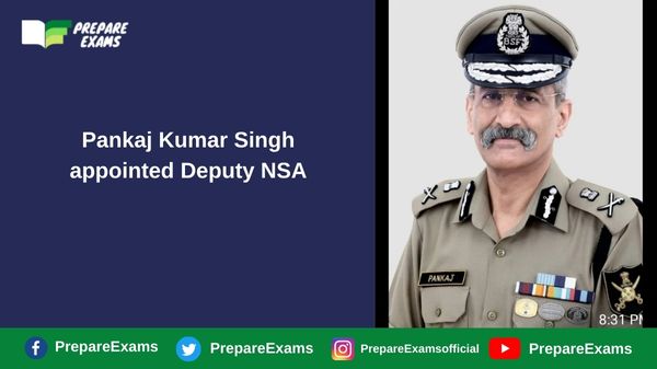 Pankaj Kumar Singh appointed Deputy NSA