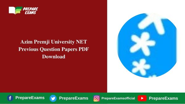 Azim Premji University NET Previous Question Papers PDF Download