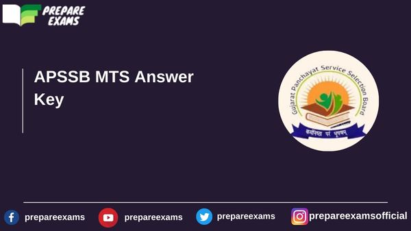 APSSB MTS Answer Key - PrepareExams