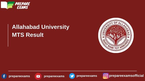 Allahabad University MTS Result - PrepareExams