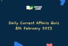 Daily Current Affairs Quiz 8th February 2023