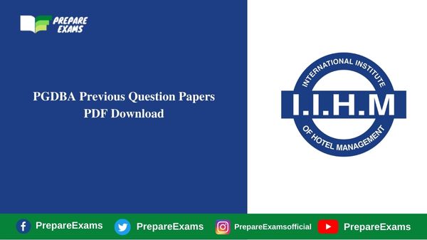 IIHM eCHAT Previous Question Papers PDF Download