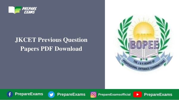 JKCET Previous Question Papers PDF Download